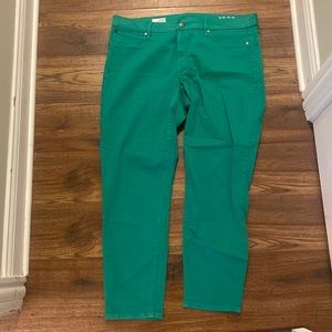 GAP 1969 legging jean bright green
